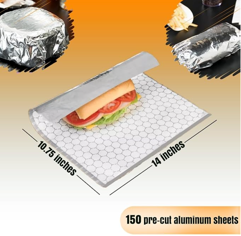 Pre-Cut Foil Sheets — 150 Pack